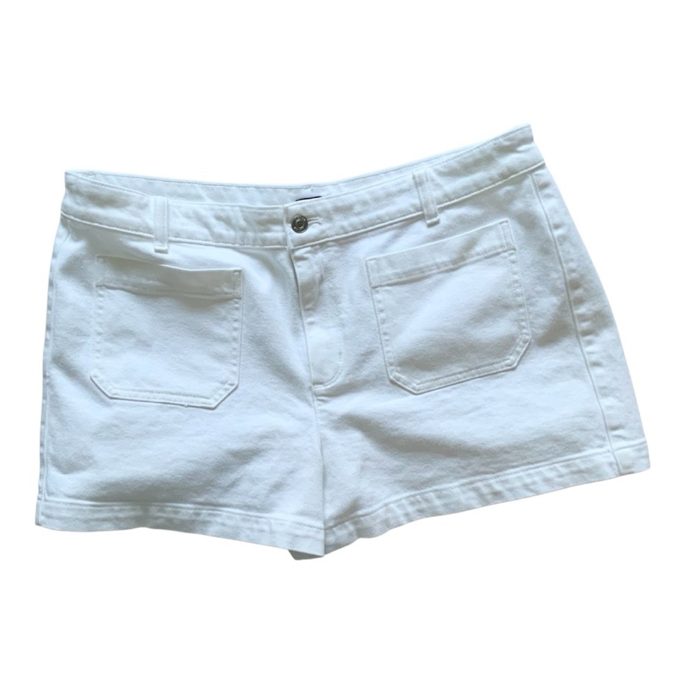 NWT J.Crew Patch-Pocket Denim Short in White Sz 14 BY325 - Picture 5 of 8